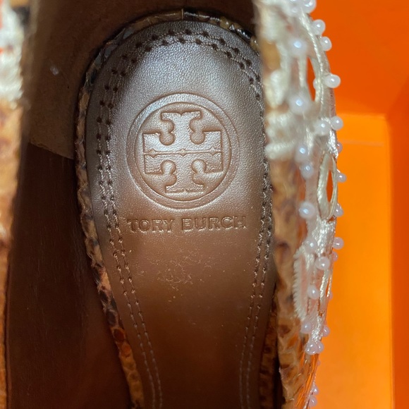 Tory Burch Francesca Roccia Python heels - Picture 5 of 12